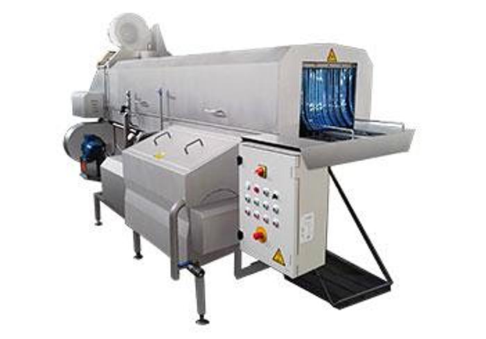Xuclá Model M32T Tray Tunnel Washer With Blowing Cyclon