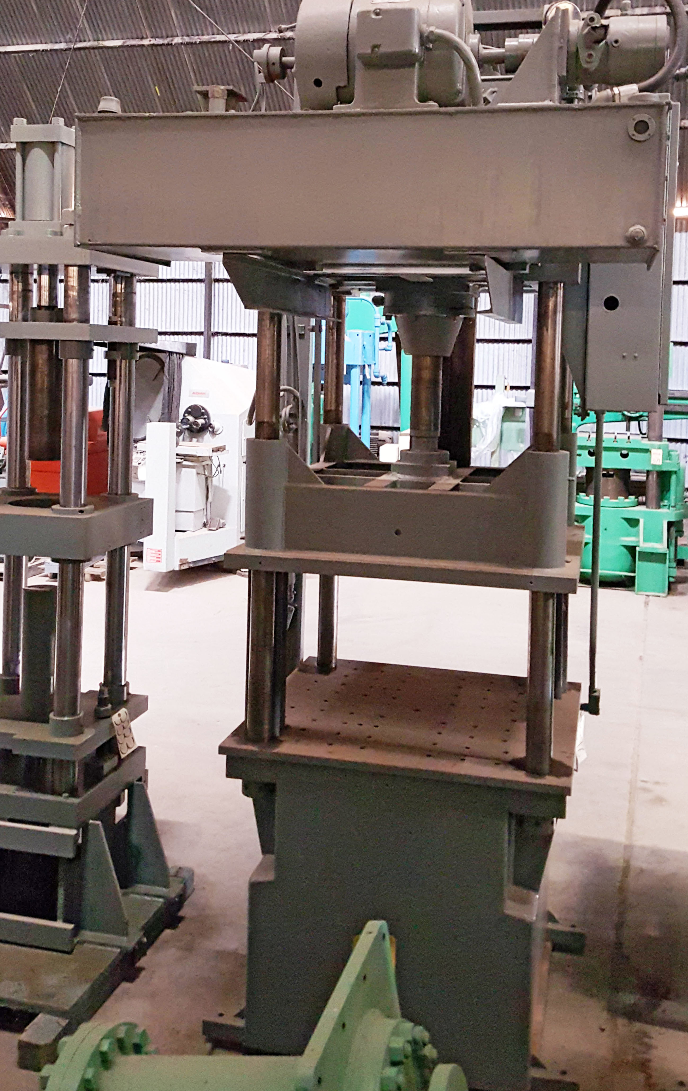 Used 50 Ton DAKE #27-153 Four Post Hydraulic Down Acting Press;