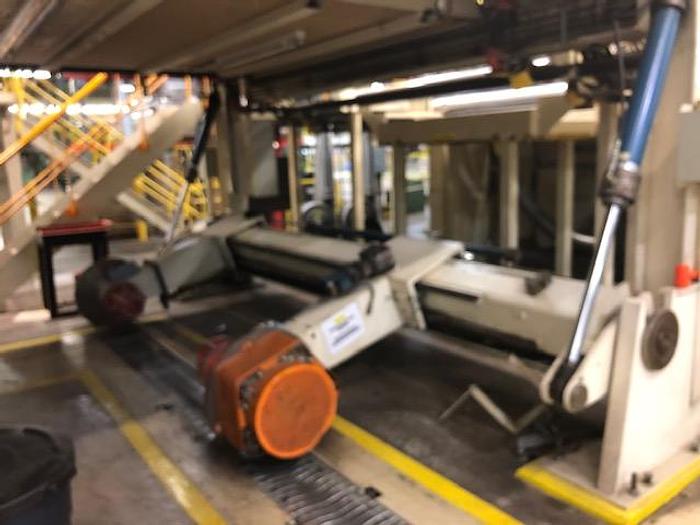Used 76" (1.93M) PASABAN DUAL ROTARY KNIFE SHEETER NEW 2000