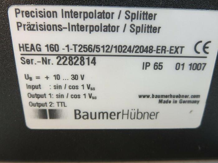Used BaumerHubner,HEAG160-1-T256/512/1024/2048-ER-EXT,Precision Interpolator/Splitter