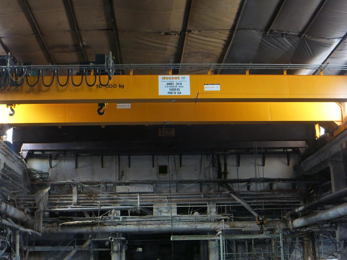 D'occasion Pont roulant DEMAG – Capacité 16 tonnes – Année 2018
