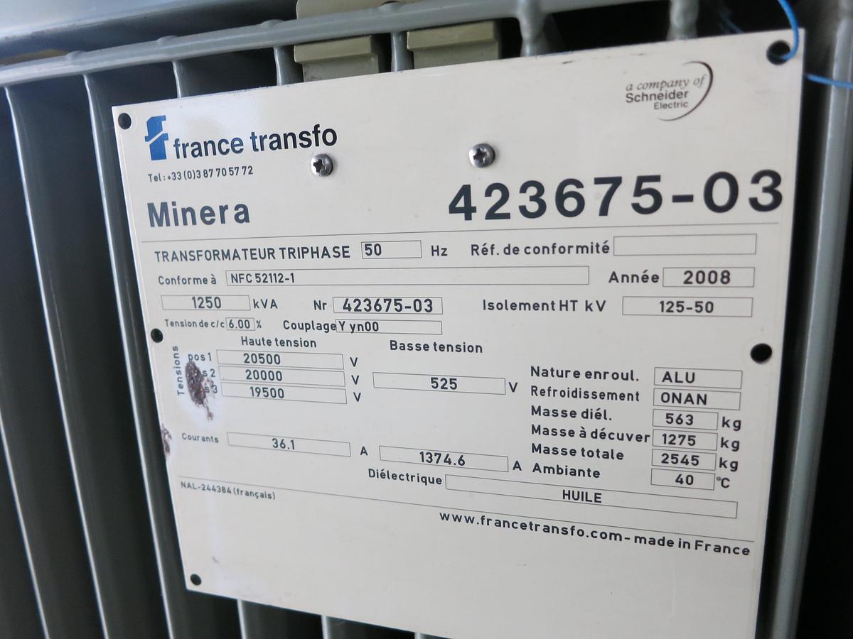 D'occasion Transformateur électrique MINERA / ALSTHOM