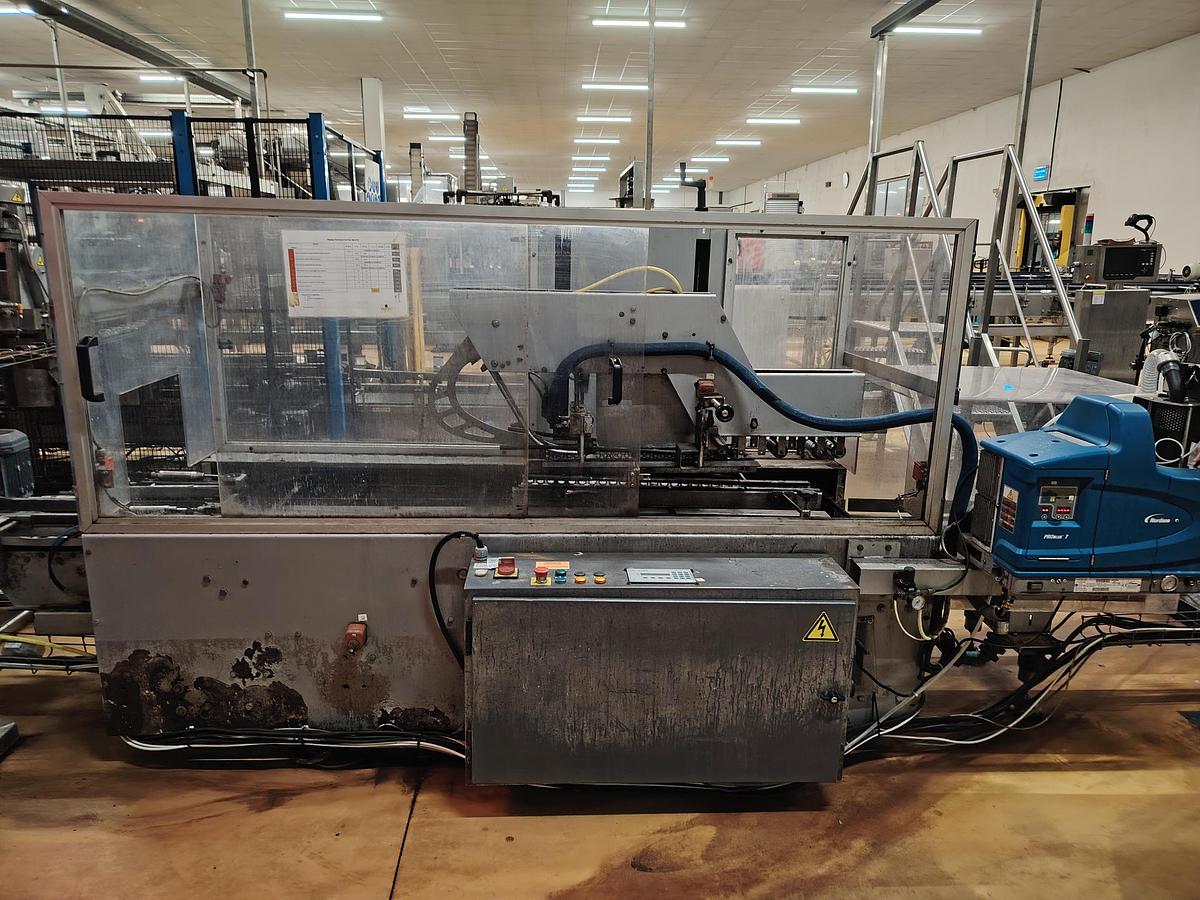 D'occasion Fermeuse automatique CERMEX (intégrée avec un système de collage Nordson ProBlue 7)