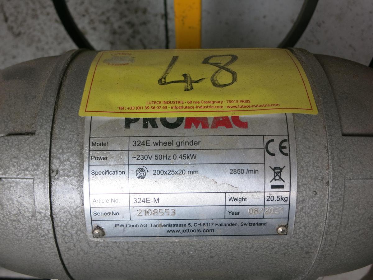 D'occasion Touret à meuler PROMAC 324E-M – 200 mm – 0,45 kW