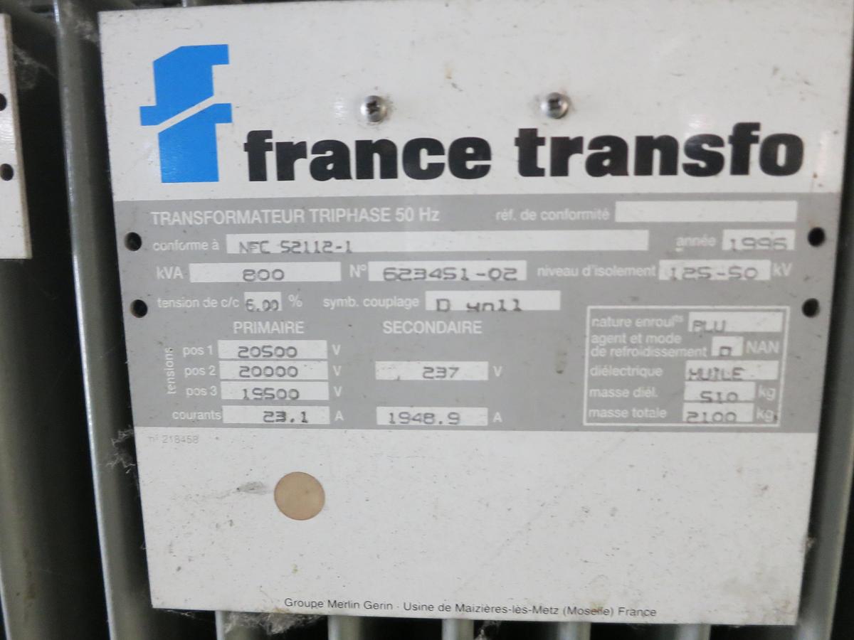 D'occasion Transformateur électrique MINERA / ALSTHOM