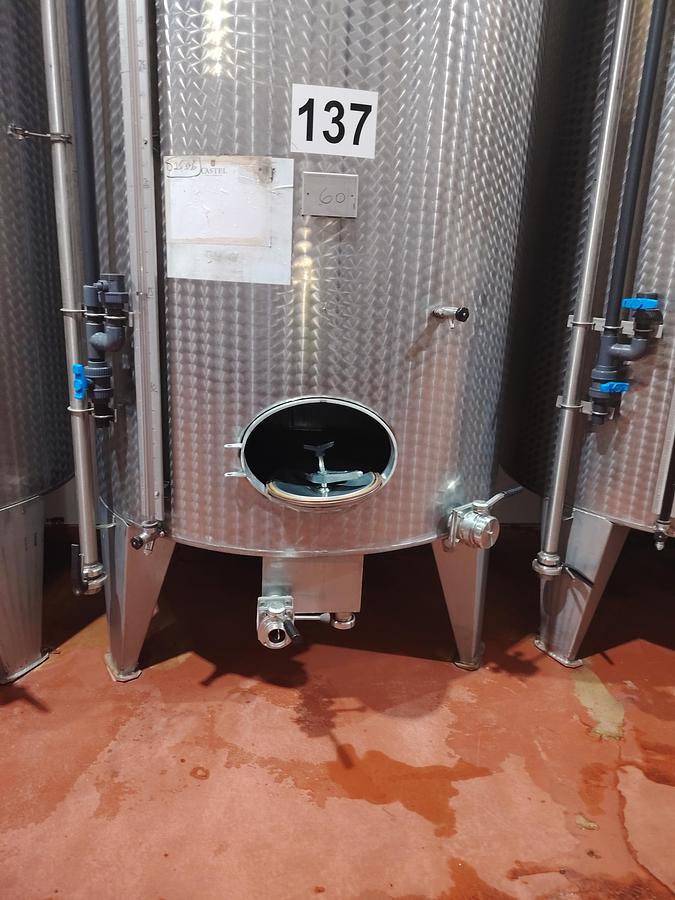 D'occasion Cuve INOX pied finition gaufré 60HL