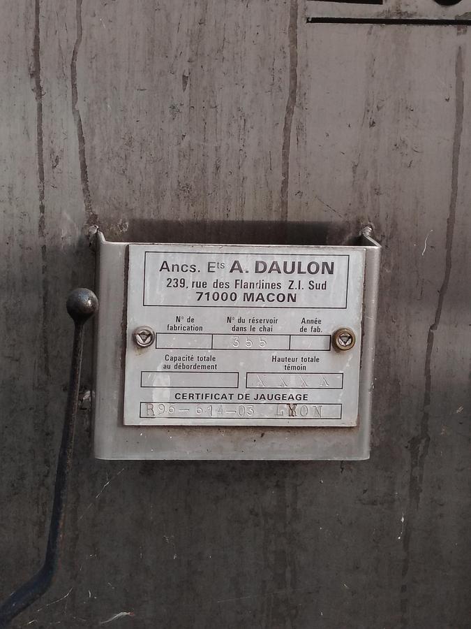 D'occasion Cuve INOX 318m3