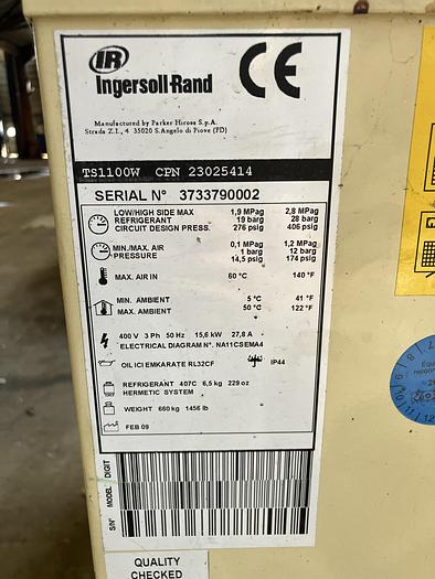 Used 2009 INGERSOLL RAND TS110X
