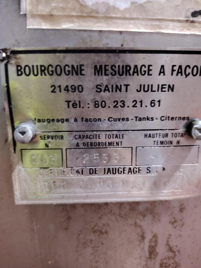 D'occasion Cuve INOX cubique sur socle 25HL