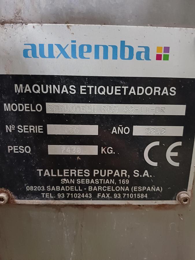 D'occasion Étiqueteuse automatique rotative Auxiemba SERVOTECH ROB 20-II-DR
