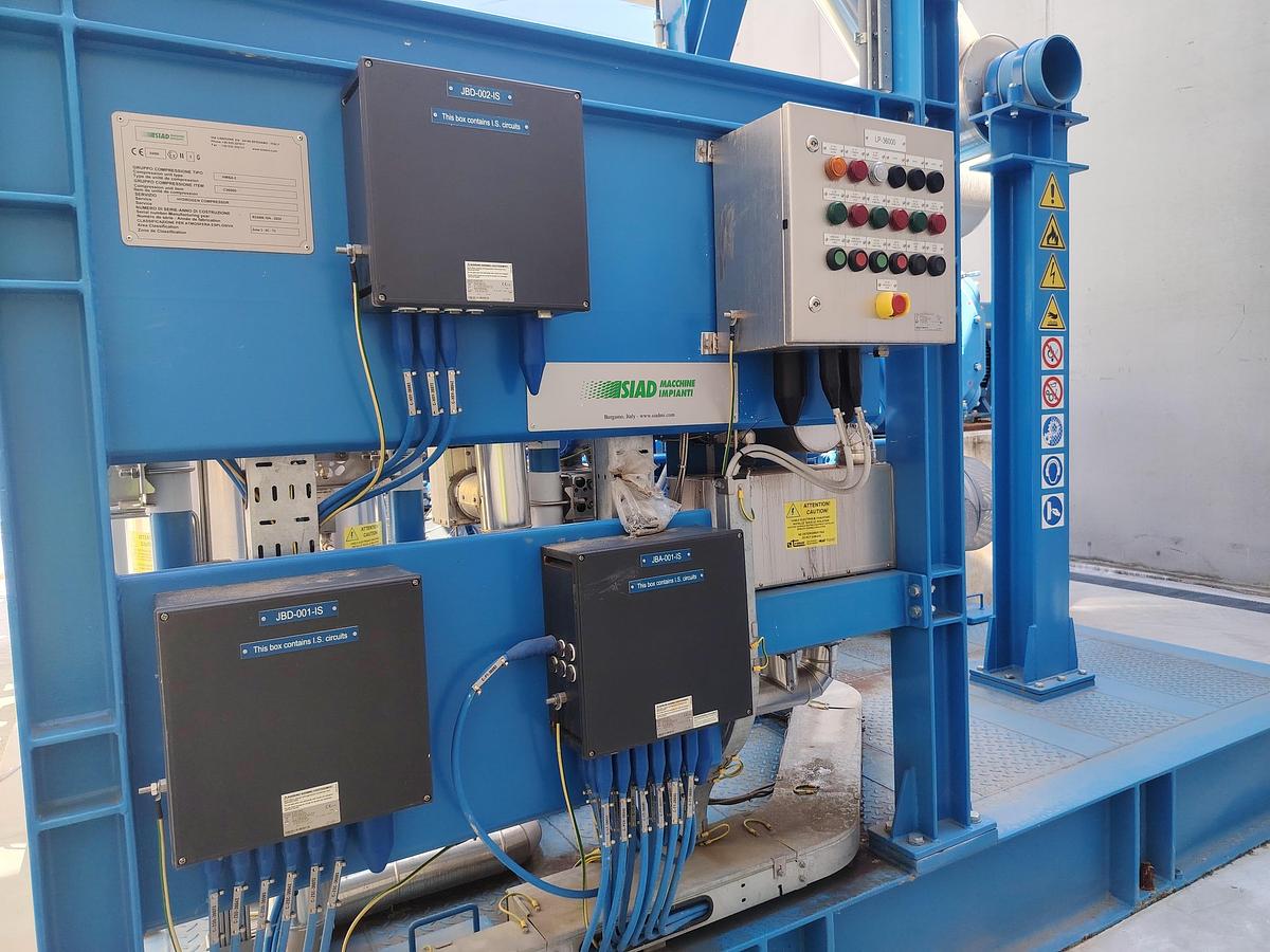D'occasion Système de compression d'hydrogène industriel SIAD (249 kW)