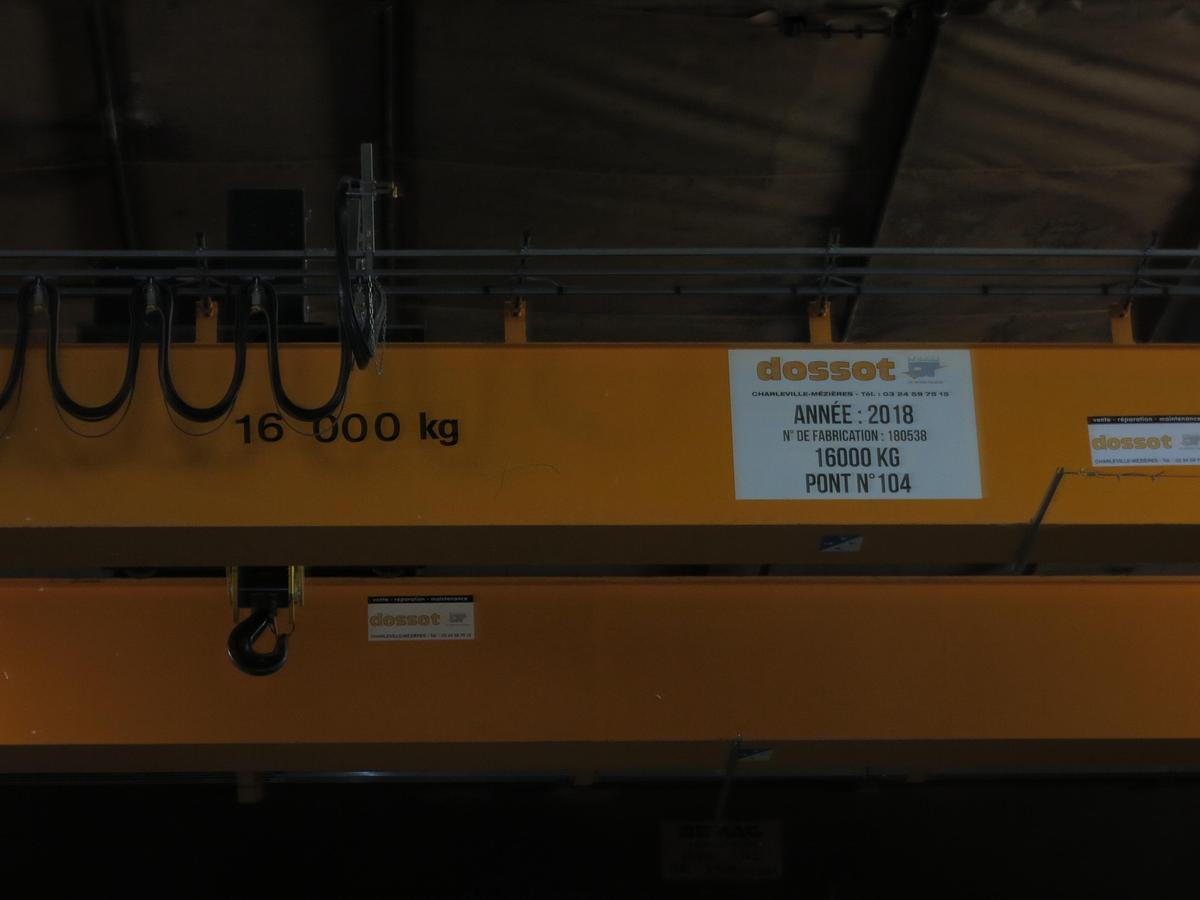 Used DEMAG Overhead Crane – 16 Tons Capacity – Year 2018