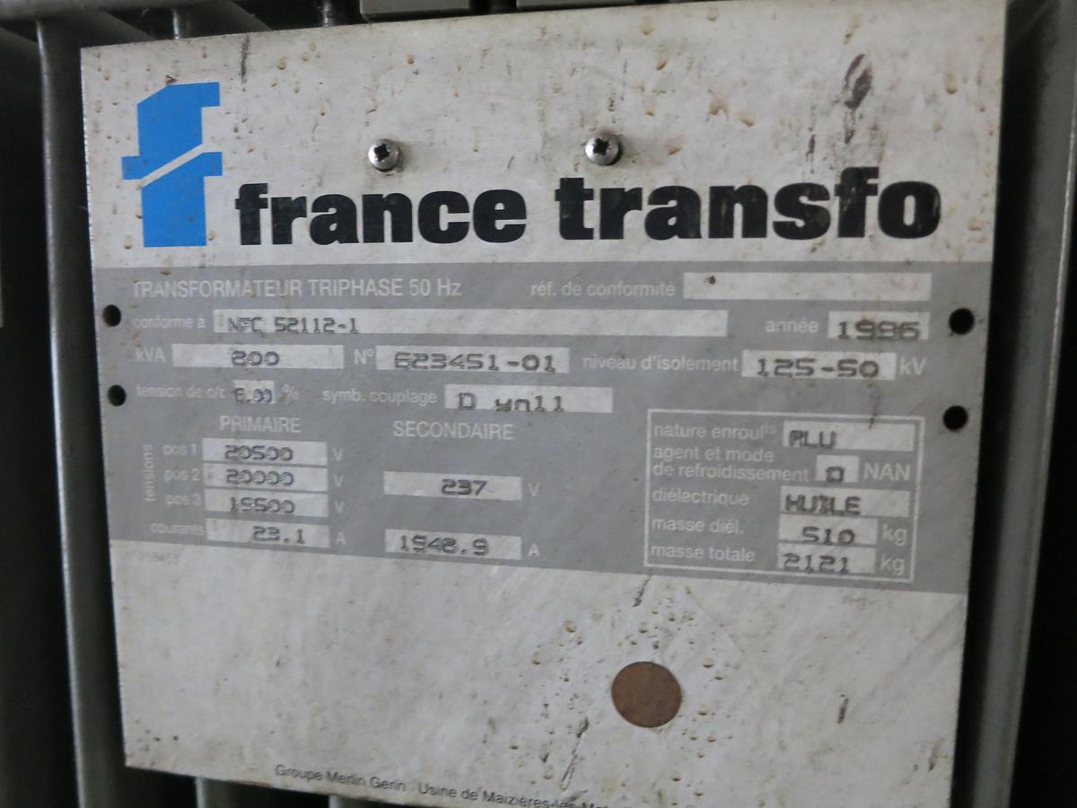 D'occasion Transformateur électrique MINERA / ALSTHOM