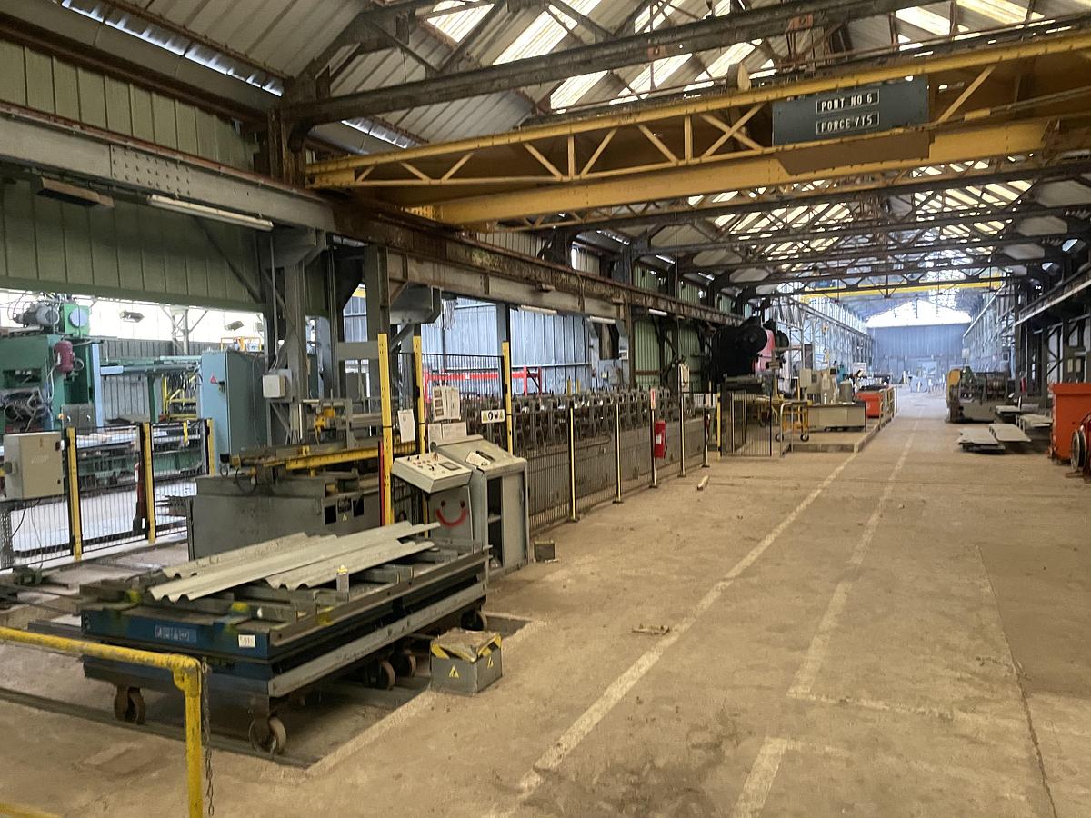 Used Coil line 500 mm, standing profiles