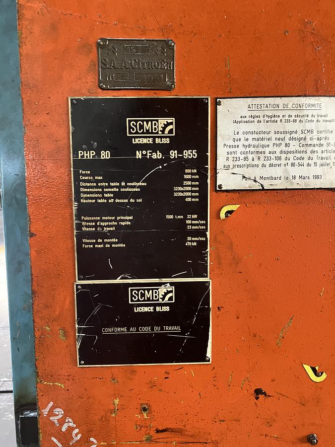 D'occasion Presse hydraulique 80T