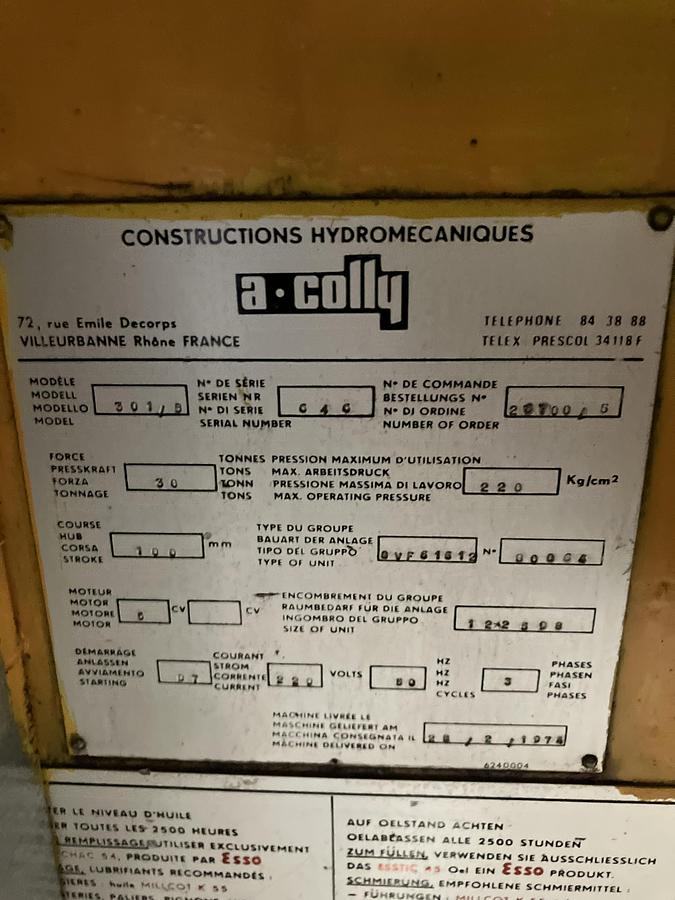 D'occasion Presse Plieuse Hydraulique 30 Tonnes