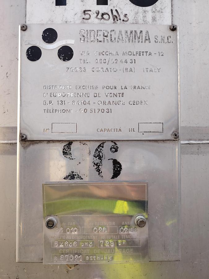 D'occasion Cuve INOX 526HL