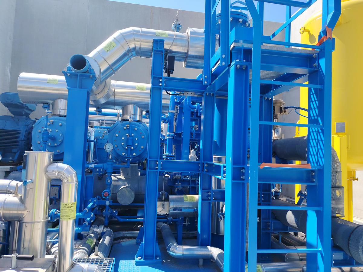 D'occasion Système de compression d'hydrogène industriel SIAD (249 kW)