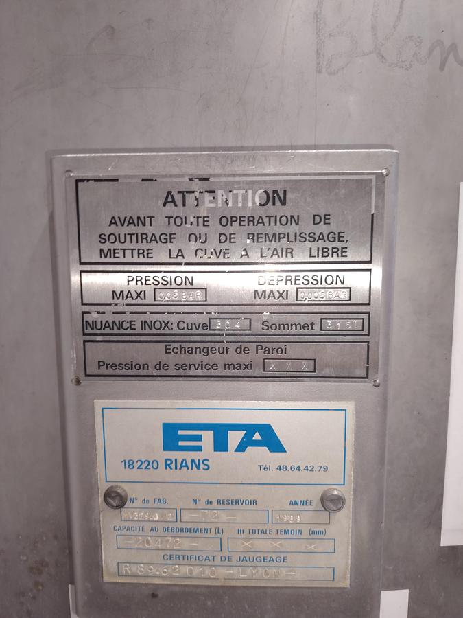 D'occasion Cuve INOX 2 compartiments 400HL