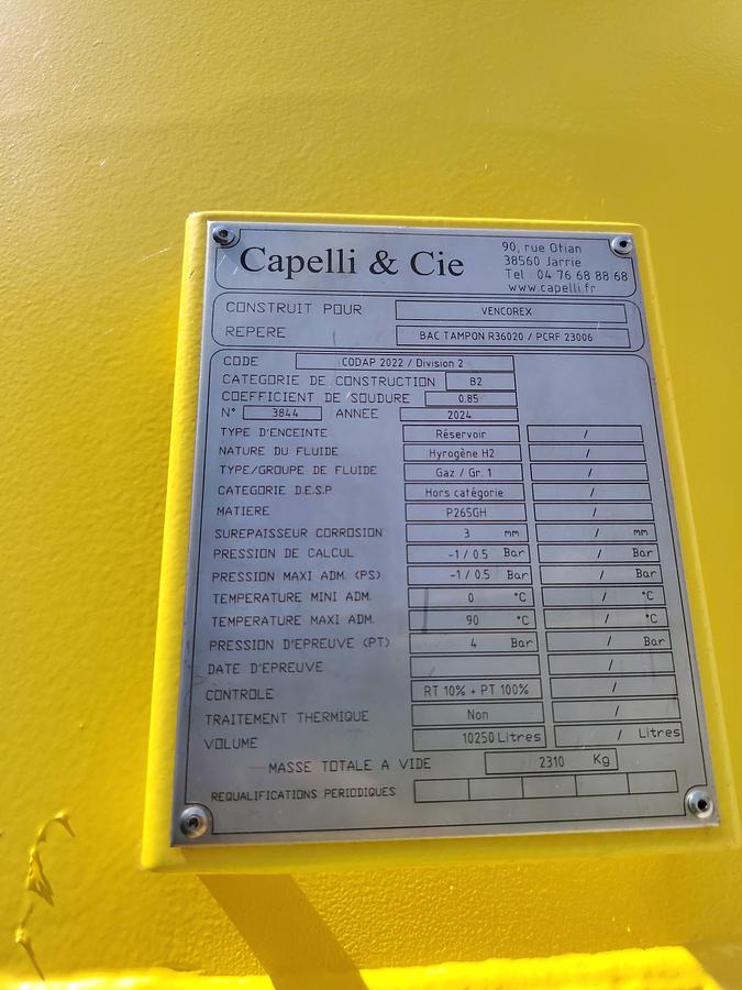 D'occasion Système de compression d'hydrogène industriel SIAD (249 kW)