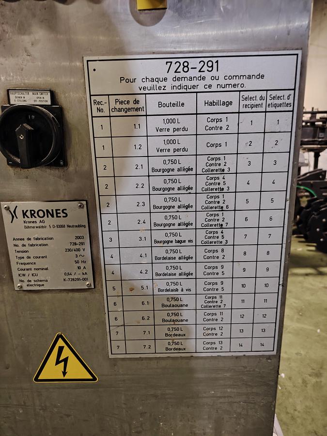 D'occasion Étiqueteuse industrielle automatique KRONES Bonamatic