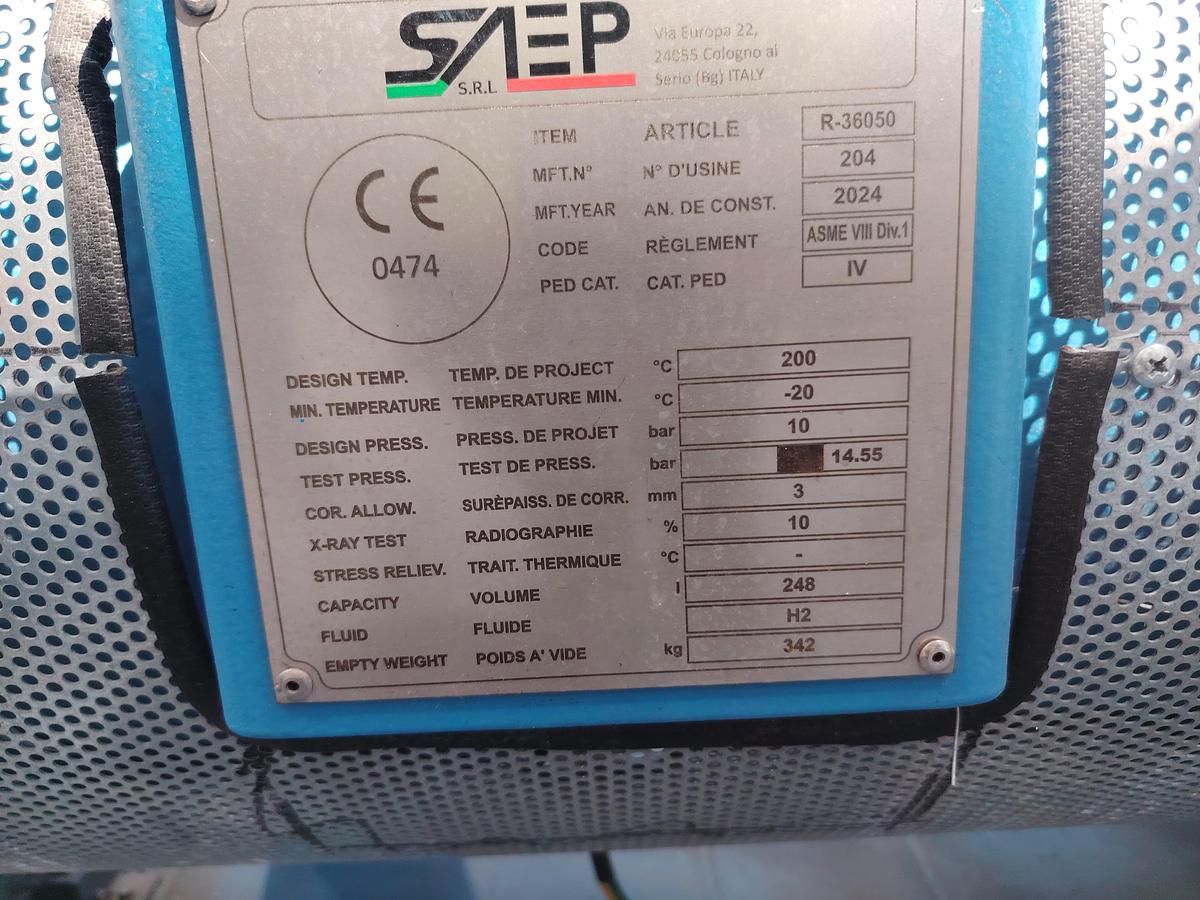 D'occasion Système de compression d'hydrogène industriel SIAD (249 kW)