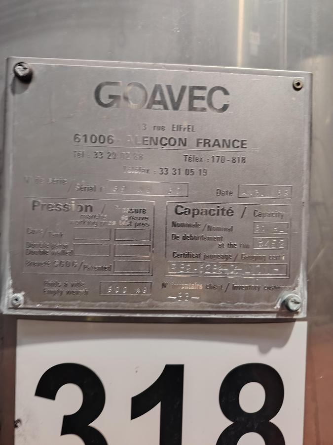 D'occasion Cuve INOX 85HL