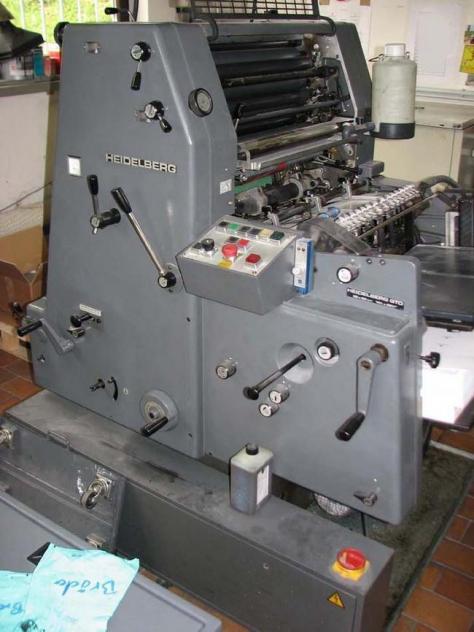 Used Heidelberg GTO 52 single color offset printing 1990