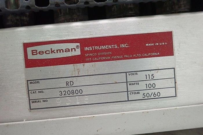 Used Beckman Spinco 320800 Model RD Duostat Regulated D.C. Power Supply