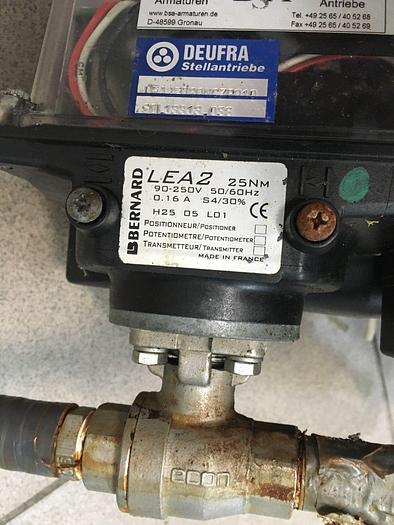Used 3 x Deufra actuators LEA 2 , 25Nm , Bernard
