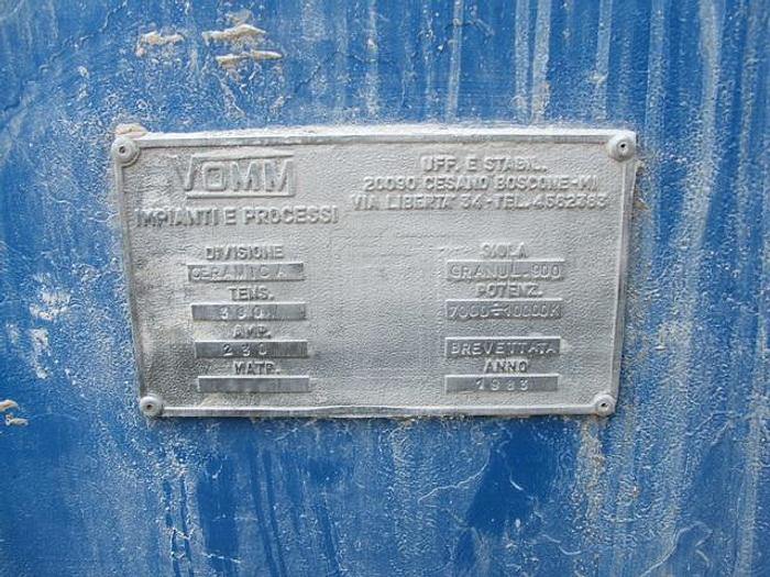Usato Essiccatore continuo VOMM mod.TURBO-DRYER ES – 2400 G