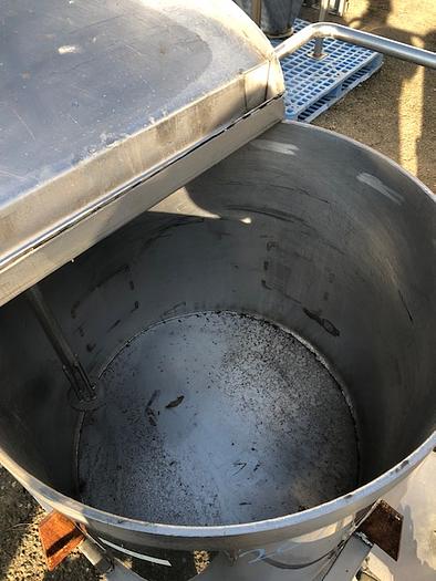 Used 60 Gallon Vertical Stainless Steel Tank