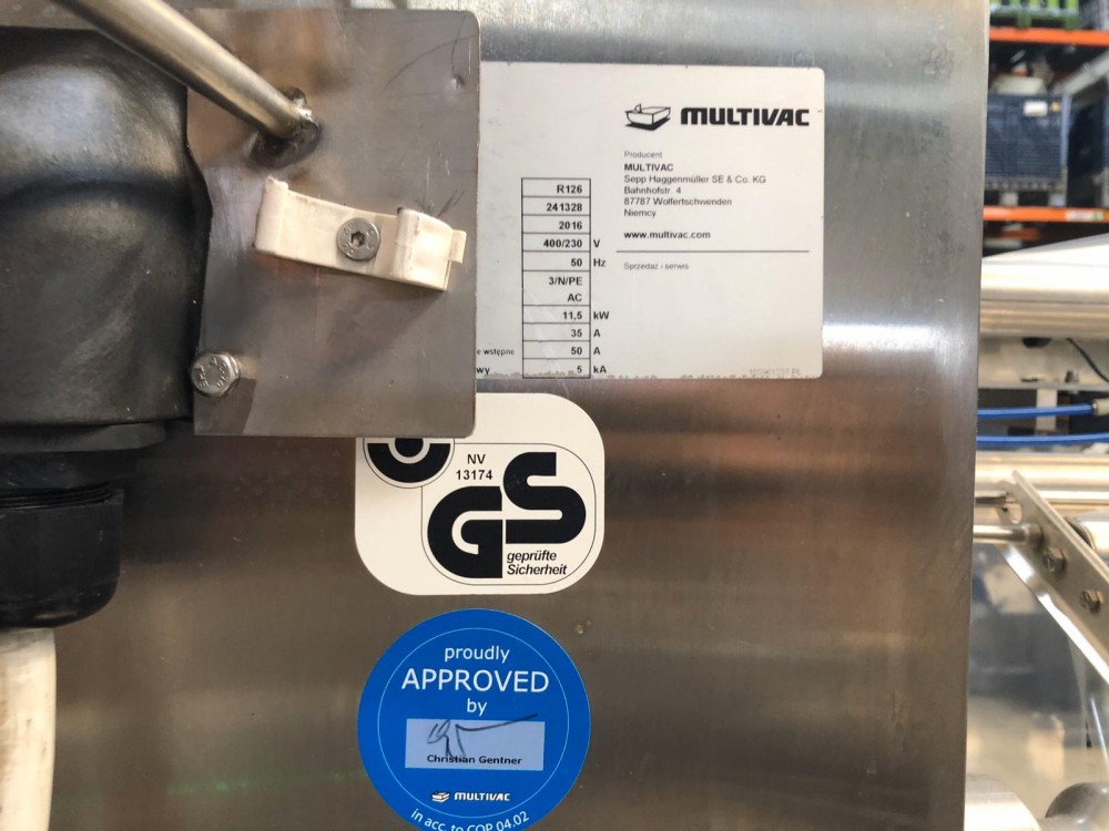 Used Multivac R126 thermoformer