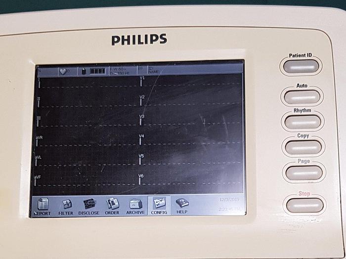 Used Philips PageWriter Trim II EKG Gerät Elektrokardiogramm auf Trolley
