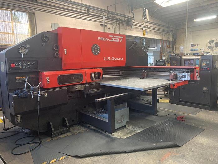 Used 1991 33 Ton Amada Pega 357 CNC Turret Punch