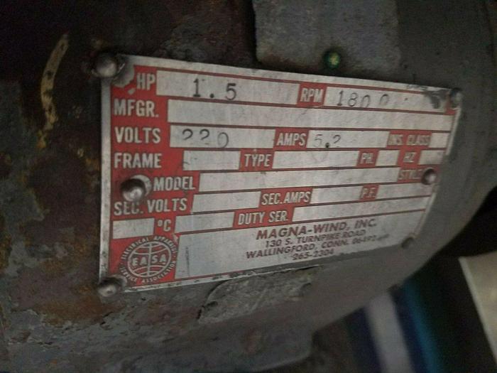 Used Buffing Polishing Machine Jack Lathe 1-1/2 HP