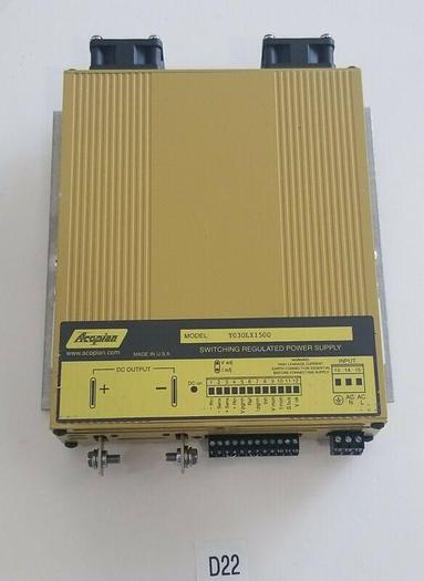 Used *PREOWNED* Acopian Power Supply Y030LX1500 15AMP Input 90-350V Output 0-30V