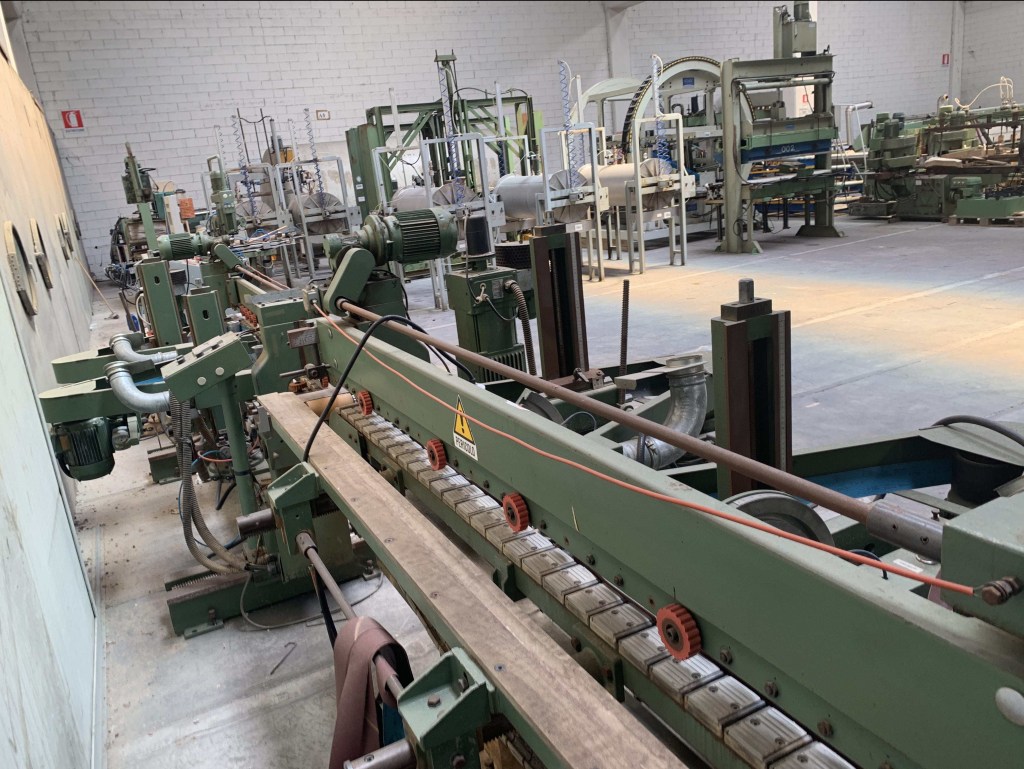 Usato Levigatrice per elementi marca Tagliabue a 2 nastri per lato