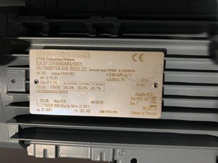 GEARMOTOR SEW EURODRIVE SEW KA37 DRN80M4/BE1