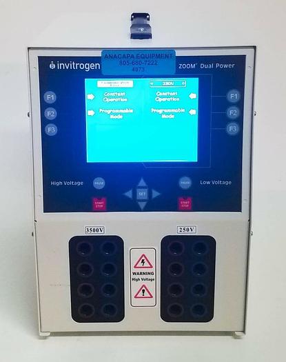 Used Invitrogen Zoom Dual Power Supply ZP10001 for Electrophoresis Applications (4973