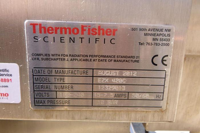 Used Detector, Metal, 15.25" x 7.5", X-Ray, Thermo, EZX 420C #S744132