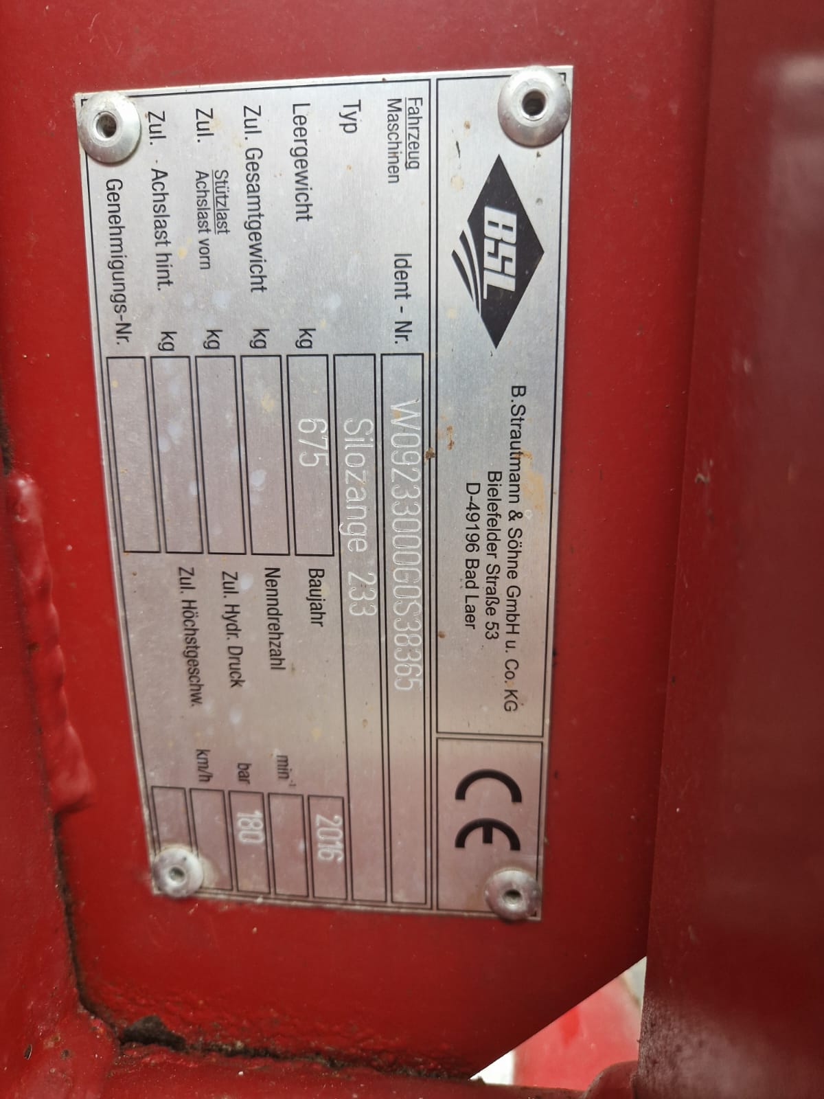 Used Strautmann Silozange 233 kuilhapper