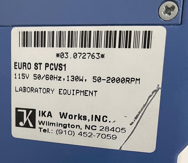 Used Ika EuroStar PCVS1 Overhead Stirrer 50-2000 RPM