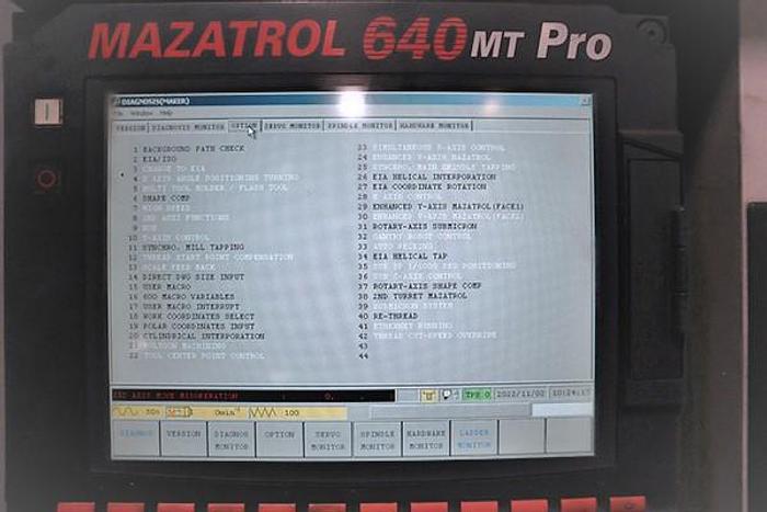 Used 2006 Mazak Cybertech Turn 4500M/3000 Big Bore