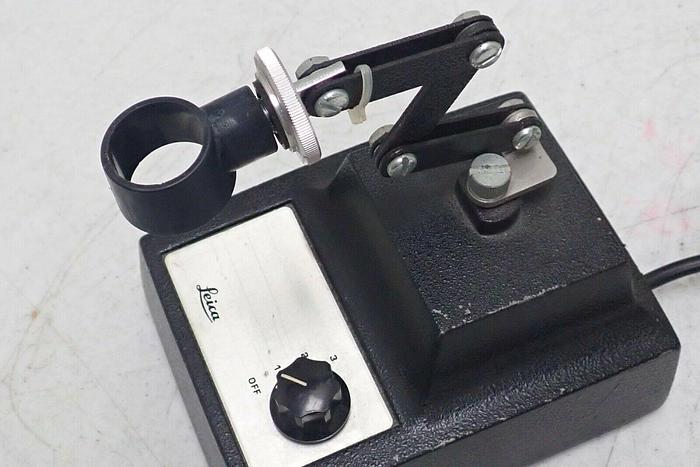 Used Leica Cat. No. 31-35-28 Microscope Light Illuminator Transformer with Stand
