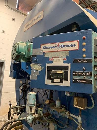 Used 1991 Cleaver Brooks 700 / 800 HP Steam Boiler 150 PSI Natural gas/ Diesel CB-200-700