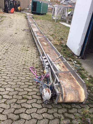 Brugt Rustfrit 19 m transportbånd