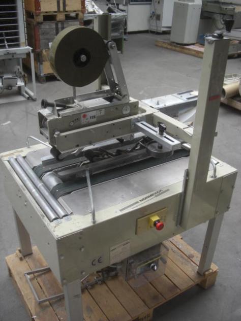 Used Normpack Tapemat NCG 320 automatic folding box sealing 2001