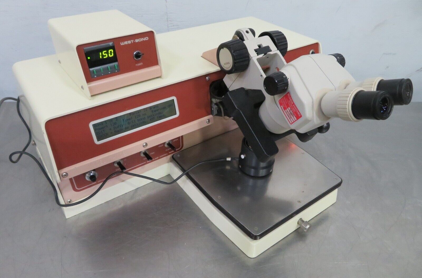 Used West-Bond 7400B Manual 45° Feed Wedge Wire Bonder (refurbished)