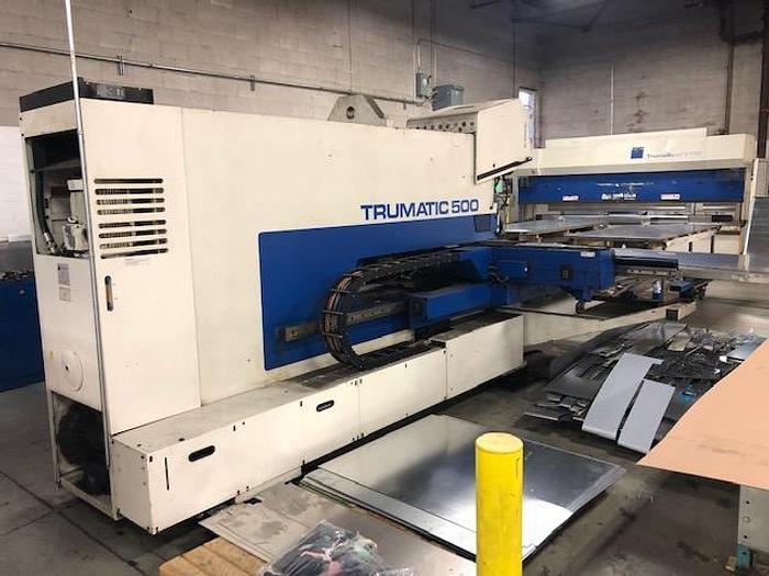 Used 25 TON, TRUMPF TC-500 / 1300, 1995, CNC TURRET PUNCH